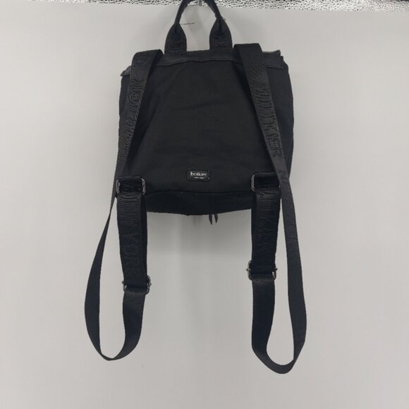Botkier black nylon shoulderbag with logo straps and a leather flap - Picture 2 of 14